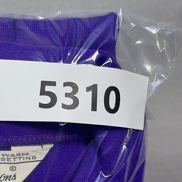 VTG NRC Fashions Blouse Women Purple Dagger Collar Button Up 60s 70s Mod MCM - Picture 14 of 14